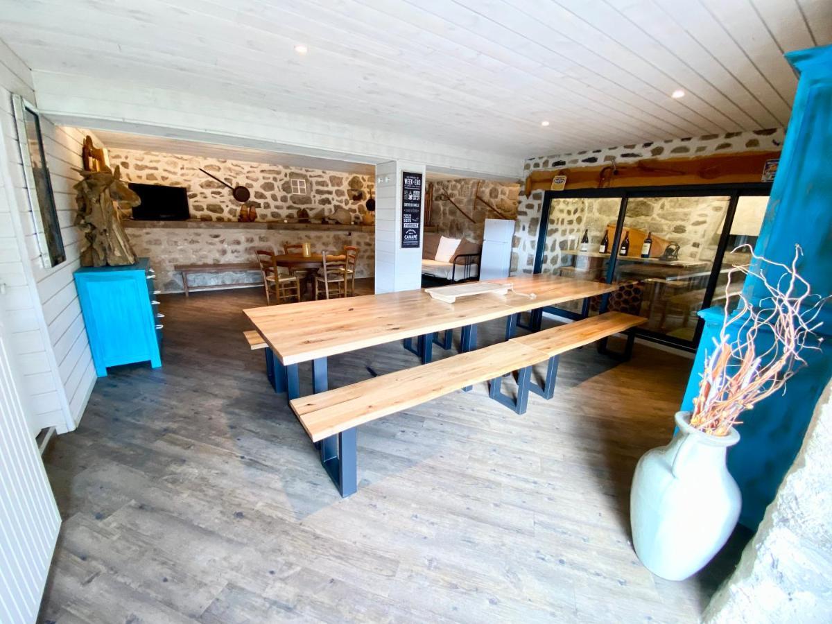 Gite De Groupe 160M2, 15P, Salle De Reception, Jardin, Terrasse Mazan-l'Abbaye Exteriér fotografie