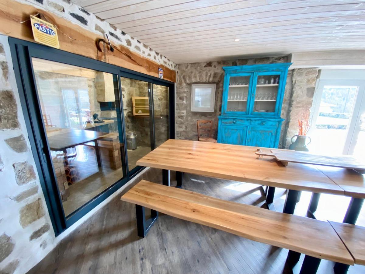 Gite De Groupe 160M2, 15P, Salle De Reception, Jardin, Terrasse Mazan-l'Abbaye Exteriér fotografie